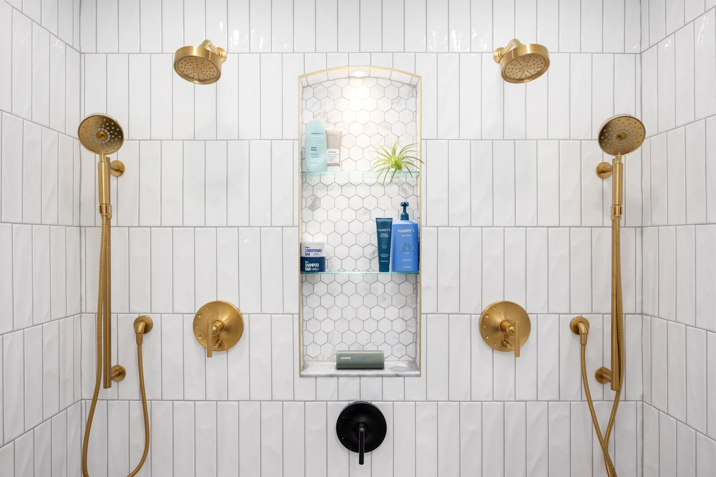 Detail of custom cabinetry and hardware in a finished kitchen